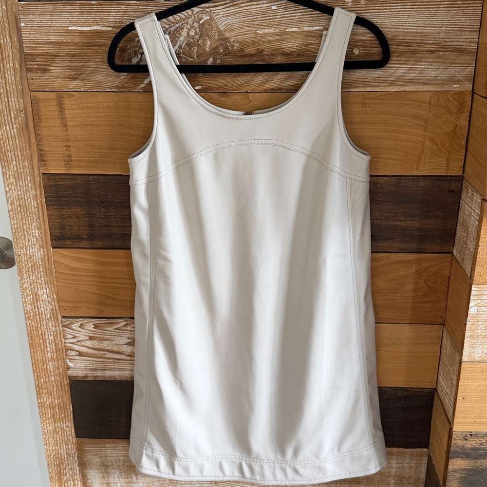 Anthropologie Pilcro faux leather mini dress